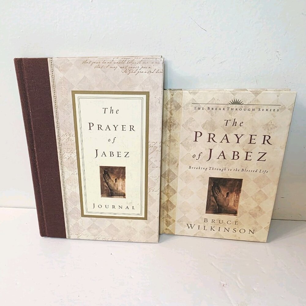 The Prayer of Jabez Bruce Wilkinson Hard Cover Book and Journal Bundle CLEAN